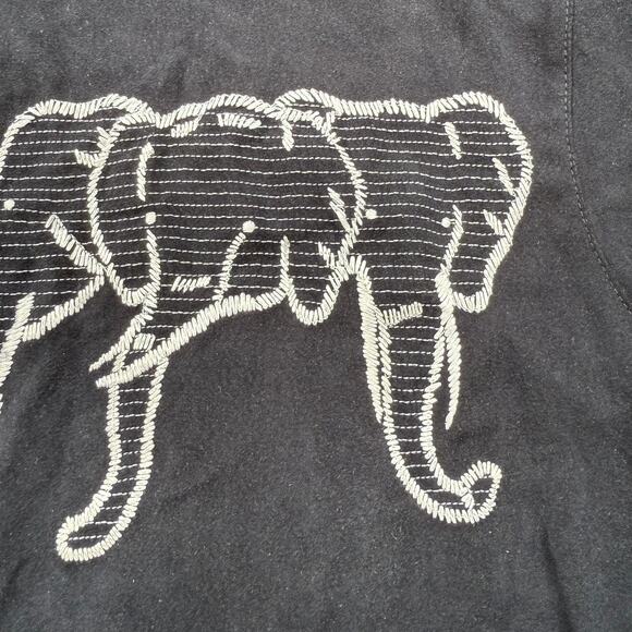 Vintage Blast Studio Elephant Embroidered Button-Up - L - Picture 2 of 4